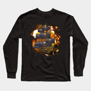 Secret pirate ship Long Sleeve T-Shirt